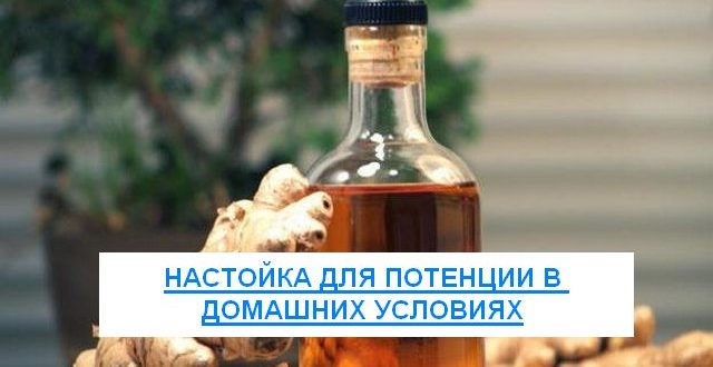 Настойка для потенции в домашних условиях