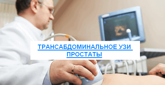 трансабдоминальное узи простаты